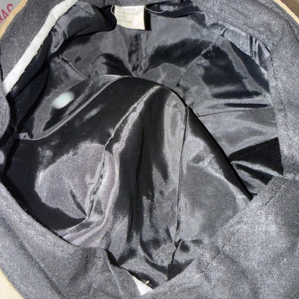 Vintage 90s Y2K‎ Puffy Plush Velour Cabbie Cap Baker Boy Newsboy Hat